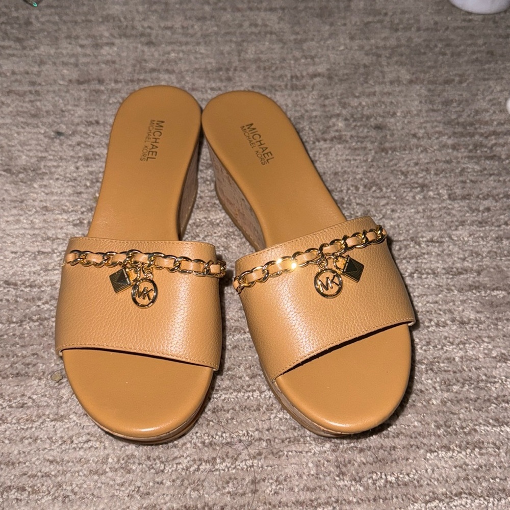 Beige Michael Kors Wedges